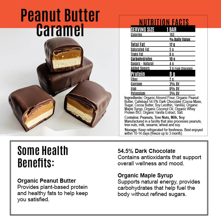 Peanut Butter Caramel High Quality Protein Energy Bar