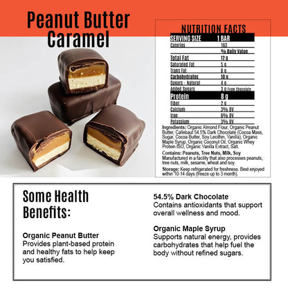 Peanut Butter Caramel High Quality Protein Energy Bar