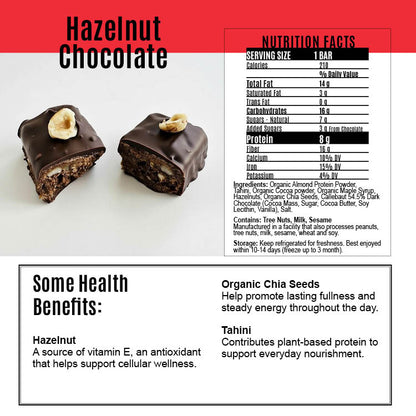 Chocolate Hazelnut High Quality Natural Protein Energy Bar